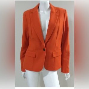 💕Michael Kors 12 orange wool blend lined blazer